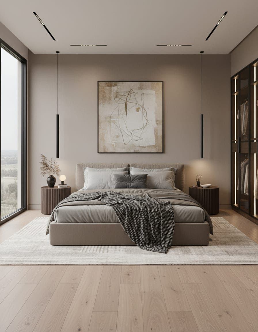 Bedroom interior designed by Vectra Design Studio